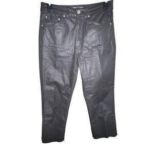 Topshop Black Shiny Women's Black Jeans Size 27